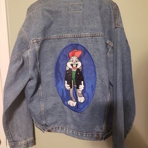 Vintage 1992 warner bro's jean jacket